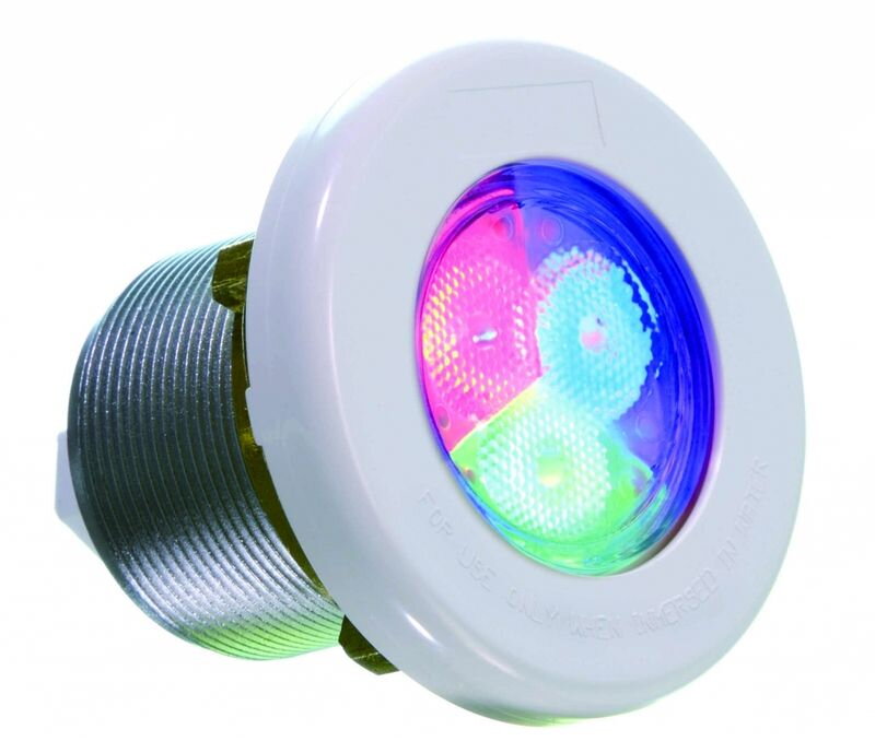 SET 4 x Mini-LED RGB reflektor nerez + biela krytka SET 4 x Mini-LED RGB reflektor nerez + biela krytka