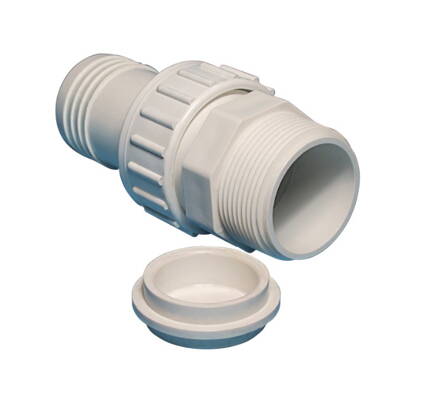 Hadicový tŕň 1,5&quot; US závit k bazénovej hadici 38 mm so záslepkou