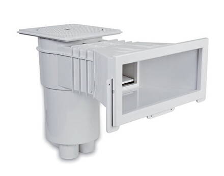 Skimmer pre fóliový a prefabrikovaný bazén s dlhým a širokým hrdlom 215 x 160 mm