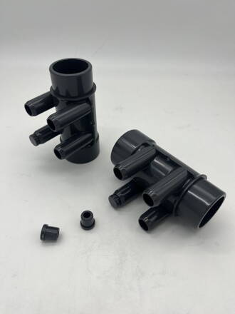 Rozdelovač 50mm x (4) ¾” SB pre hydromasážne vane