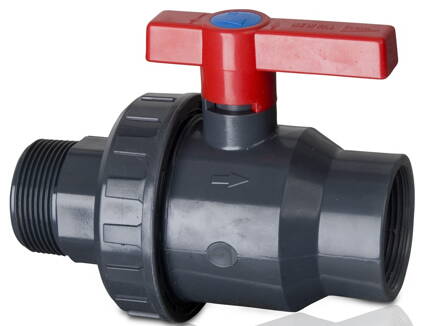 Bazénový guľový ventil 1 1/2&quot; závit (int/ext) 