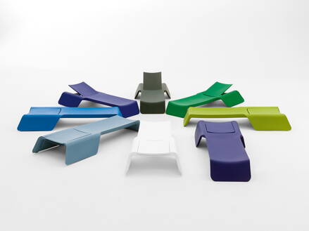Designové ležadlo NOVA polohovateľné matné