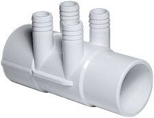 Rozdelovač 2&quot; x (4) 3/4&quot; RB spigot pre hydromasážne trysky