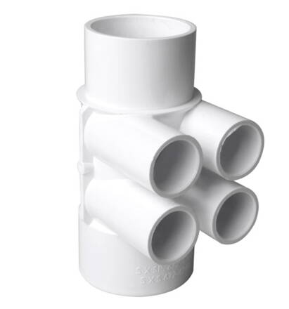 Rozdelovač vírivkový 2&quot; x  (4) ¾” pre hydromasážne vane