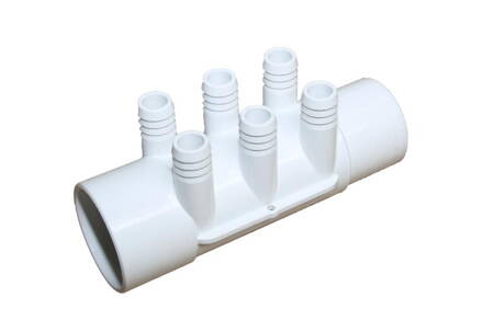 Rozdelovač vírivkový 2&quot; x (6) 3/4&quot; spigot RB, pre vírivku