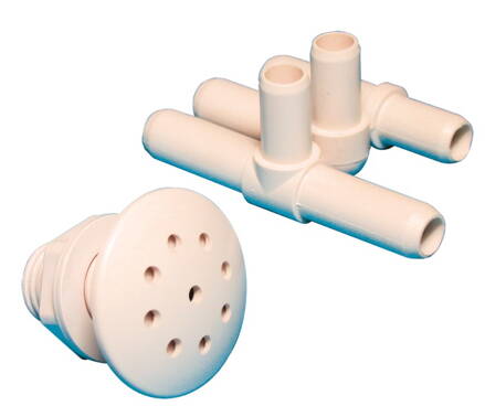 Vzduchová tryska biela 3/8&quot; AIR INJECTOR pre vírivky a whirlpooly