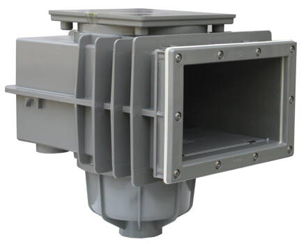SKIMMER V20 ABS vo fólii, 200 x 150 mm, s mosadznými zátkami - sivá (RAL7037)