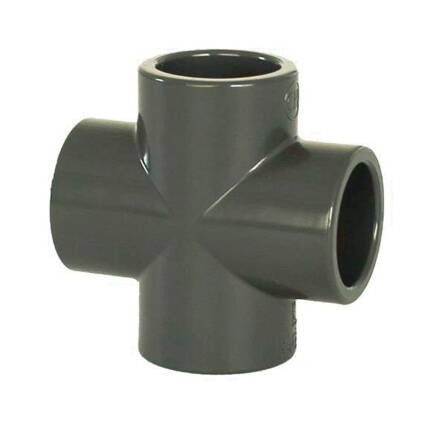 PVC tvarovka - kríž 25 mm