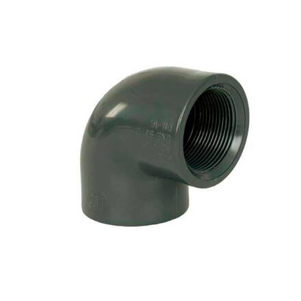 PVC tvarovka - uhol 90° 1 1/2&quot; int. x 1 1/2&quot; int.