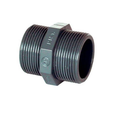 PVC tvarovka - dvojitá vsuvka 1 1/2&quot; ext.