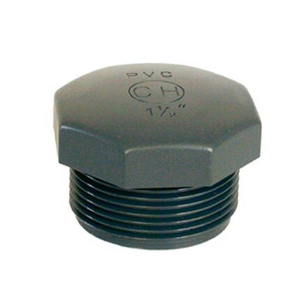 PVC tvarovka - zátka 3/8&quot; ext.