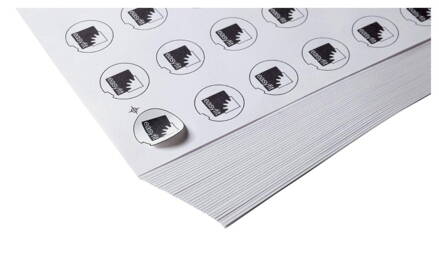 Nálepky pre priehľadný uzáver Easyfit d= 63 mm, 40 kusov