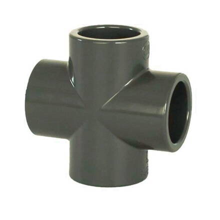 PVC tvarovka - kríž 63 mm