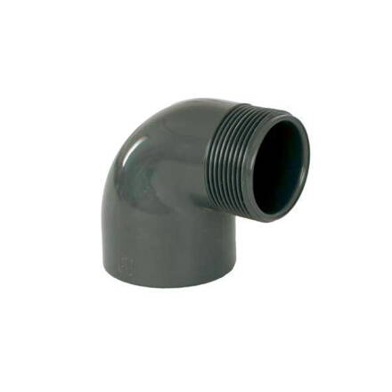 PVC tvarovka - uhol 90° 63 x 2&quot; ext.