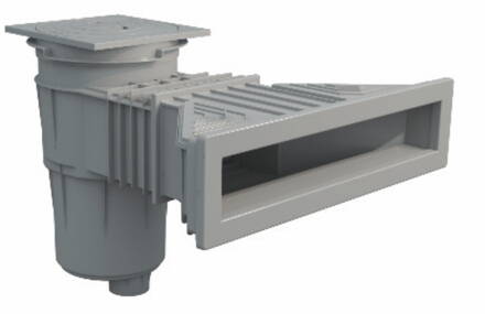 Superskimmer 17,5 l s mosadznými konzolami - svetlosivá (RAL7004)