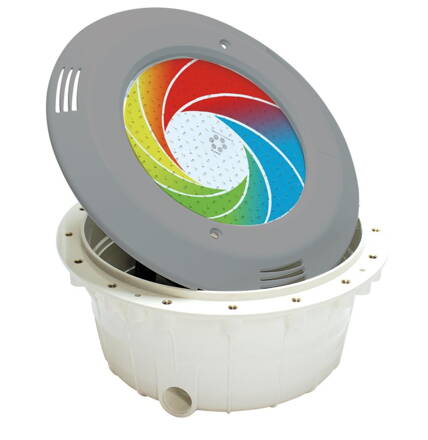 VA LED svetlo &quot;PB&quot; - 16W, RGB; pre betónové bazény, svetlosivé