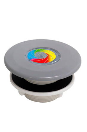 MINI Tube -- VA dýza (svetlosivá RAL7004) - 9LED RGB, 8,2W - pre predpripravené bazény
