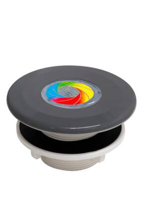 MINI Tube -- VA tryska (tmavosivá RAL 7016) - 9LED RGB, 8,2W - pre prefabrikované bazény