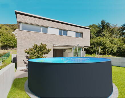 Bazén Planet Pool ANTRAZITE/Blue - samotný bazén 450 x 120 cm