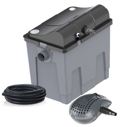 Prietokový filtračný set Heissner s čerpadlom 3300 l/h, UV 9W, do 10 m³ FPU10100-00