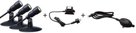 Heisner Smart light - 3x LED reflektor 3x1 W, senzor stmievania L410-00