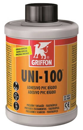 Lepidlo na PVC GRIFFON UNI-100 so štetcom - 250 ml