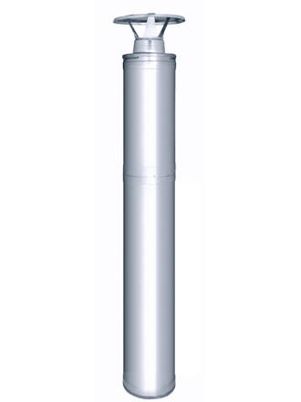 Komínová súprava 1500 mm, nerezová oceľ. oceľ