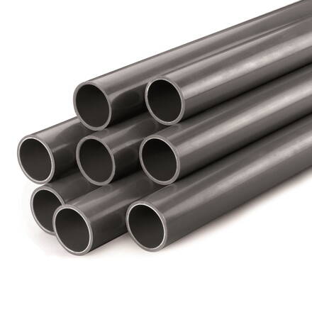 PVC rúrka 75x2,7-3,6 mm PN 10 sivá (dĺžka rúrky 5 m)