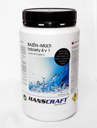 HANSCRAFT POOL - MULTI tablety 4v1 - 1 kg