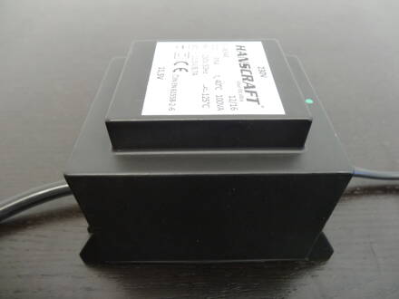 Bezpečnostný transformátor 100VA (230-11,5 V) uzavretý