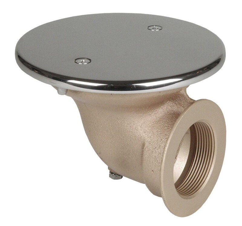 Podlahový vývod, pripojenie 2" v 90°, kryt proti víru d= 168 mm Podlahový vývod, pripojenie 2" v 90°, kryt proti víru d= 168 mm