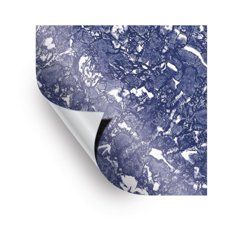 AVfol Decor - Blue Marmor; šírka 1,65 m, 1,5 mm, metráž AVfol Decor - Blue Marmor; šírka 1,65 m, 1,5 mm, metráž