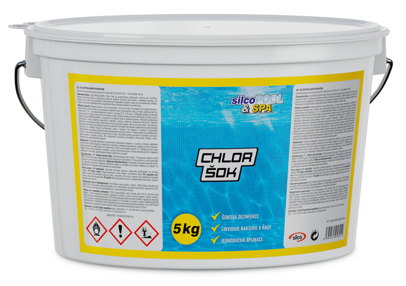 SILCO SILCOPOOL&SPA CHLOR ŠOK kg: 5 SILCO SILCOPOOL&SPA CHLOR ŠOK kg: 5