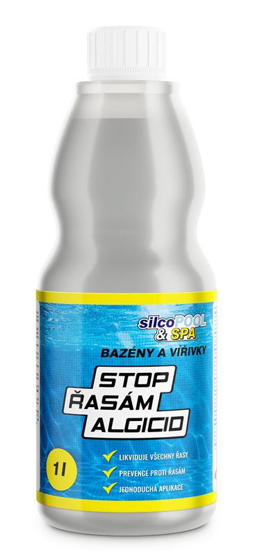 SILCO SILCOPOOL&SPA STOP RIASÁM/ ALGICID Objem: 1 l SILCO SILCOPOOL&SPA STOP RIASÁM/ ALGICID Objem: 1 l