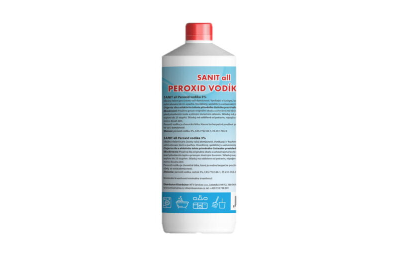 SANIT all peroxid vodíku 3% 1 liter SANIT all peroxid vodíku 3% 1 liter