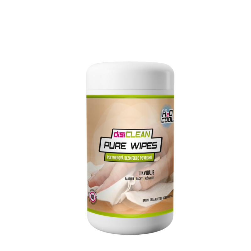 H2O COOL disiCLEAN PURE WIPES Množstvo: 100 ks H2O COOL disiCLEAN PURE WIPES Množstvo: 100 ks