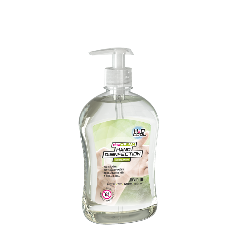 Dezinfekce na ruce H2O COOL disiCLEAN HAND DISINFECTION Objem: 0,5 l Dezinfekce na ruce H2O COOL disiCLEAN HAND DISINFECTION Objem: 0,5 l