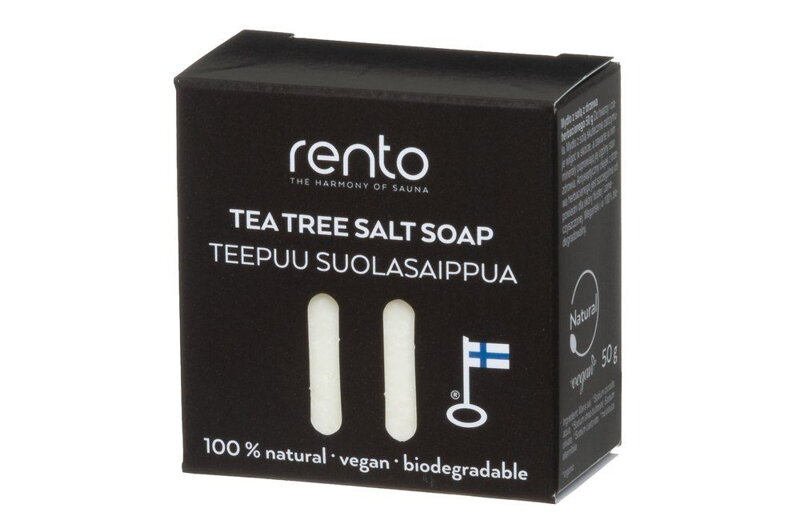 RENTO Saunové soľné mydlo 50g - Tea Tree RENTO Saunové soľné mydlo 50g - Tea Tree
