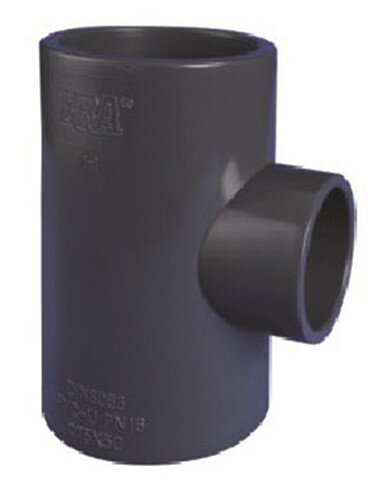 T-kus 90° lepidlo/lepidlo - redukcia 75x63 mm T-kus 90° lepidlo/lepidlo - redukcia 75x63 mm