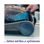 Bazénový vysávač DOLPHIN pre vysávanie dna a stien bazéna, bezkáblový
