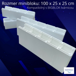 Polystyrénové bazénové tvárnice na stavbu bazéna BIGBLOK (1 BIGBLOK = 2,5 x MINIBLOK) Polystyrénové bazénové tvárnice na stavbu bazéna BIGBLOK (1 BIGBLOK = 2,5 x MINIBLOK)