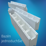 Polystyrénové bazénové tvárnice na stavbu bazéna BIGBLOK (1 BIGBLOK = 2,5 x MINIBLOK) Polystyrénové bazénové tvárnice na stavbu bazéna BIGBLOK (1 BIGBLOK = 2,5 x MINIBLOK)
