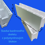 Polystyrénové bazénové tvárnice na stavbu bazéna BIGBLOK (1 BIGBLOK = 2,5 x MINIBLOK) Polystyrénové bazénové tvárnice na stavbu bazéna BIGBLOK (1 BIGBLOK = 2,5 x MINIBLOK)