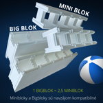 Polystyrénové bazénové tvárnice na stavbu bazéna BIGBLOK (1 BIGBLOK = 2,5 x MINIBLOK) Polystyrénové bazénové tvárnice na stavbu bazéna BIGBLOK (1 BIGBLOK = 2,5 x MINIBLOK)
