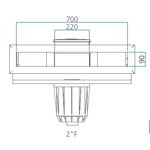 Bazénový skimmer EXTRA 70 cm Bazénový skimmer EXTRA 70 cm