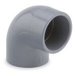 Bazénové PVC koleno 50mm na lepenie | www.mostpools.sk BAZEN PVC koleno D50mm elbow 90 stupňov