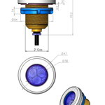 SET 4 x Mini-LED RGB reflektor nerez + biela krytka SET 4 x Mini-LED RGB reflektor nerez + biela krytka