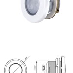 SET 4 x Mini-LED RGB reflektor nerez + biela krytka SET 4 x Mini-LED RGB reflektor nerez + biela krytka