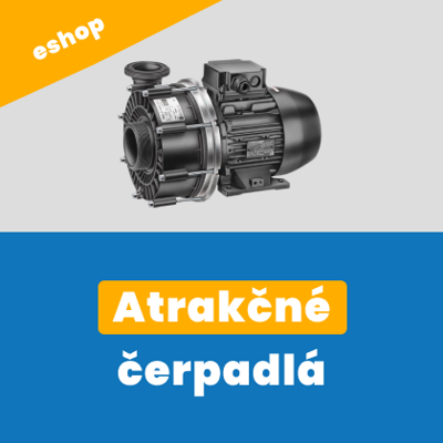 Atrakčné čerpadlá, pre bazénové protiprúdy, chrliče, masážne čerpadlá