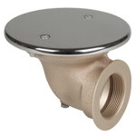 Podlahový vývod, pripojenie 2" v 90°, kryt proti víru d= 168 mm Podlahový vývod, pripojenie 2" v 90°, kryt proti víru d= 168 mm